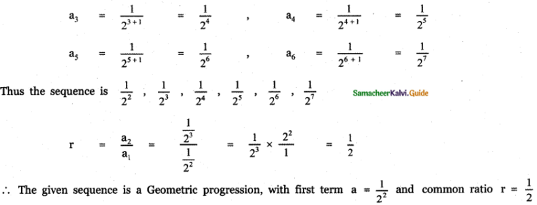 Samacheer Kalvi 11th Maths Guide Chapter 5 Binomial Theorem, Sequences ...