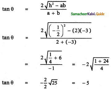 Samacheer Kalvi 11th Maths Guide Chapter 6 Two Dimensional Analytical Geometry Ex 6.4 1