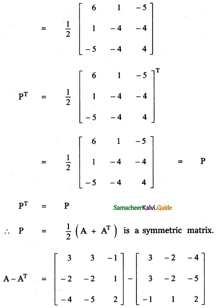 Samacheer Kalvi 11th Maths Guide Chapter 7 Matrices and Determinants Ex 7.1 50