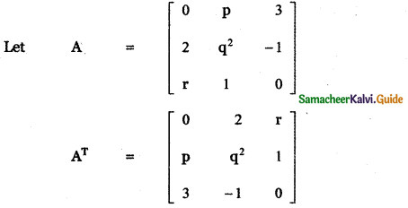 Samacheer Kalvi 11th Maths Guide Chapter 7 Matrices and Determinants Ex 7.1 60