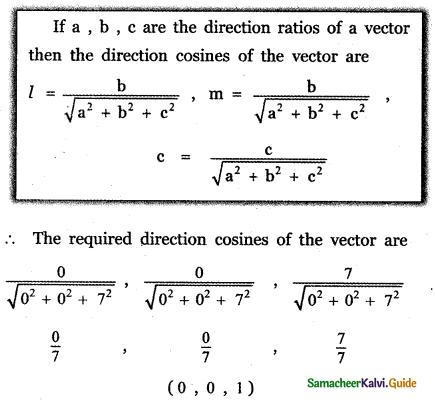 Samacheer Kalvi 11th Maths Guide Chapter 8 Vector Algebra - I Ex 8.2 8