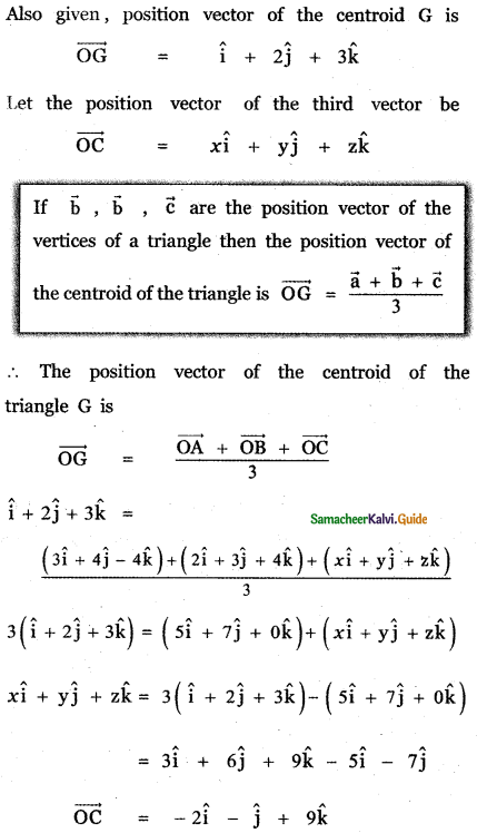 Samacheer Kalvi 11th Maths Guide Chapter 8 Vector Algebra - I Ex 8.5 22