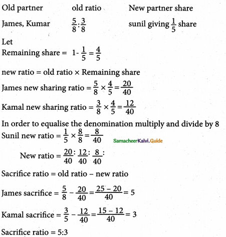 Samacheer Kalvi 12th Accountancy Guide Chapter 5 Admission of a Partner 2