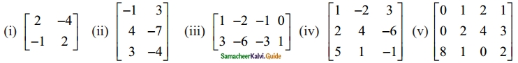 Samacheer Kalvi 12th Maths Guide Chapter 1 Applications of Matrices and Determinants Ex 1.2 1
