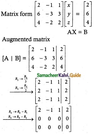 Samacheer Kalvi 12th Maths Guide Chapter 1 Applications of Matrices and Determinants Ex 1.6 5