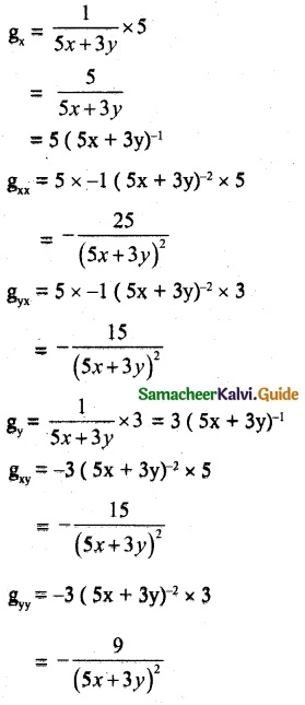 Samacheer Kalvi 12th Maths Guide Chapter 8 Differentials and Partial Derivatives Ex 8.4 11