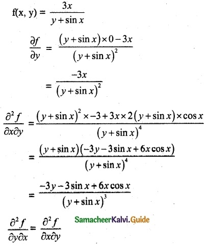Samacheer Kalvi 12th Maths Guide Chapter 8 Differentials and Partial Derivatives Ex 8.4 6