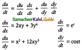Samacheer Kalvi 12th Maths Guide Chapter 8 Differentials and Partial Derivatives Ex 8.6 1