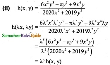 Samacheer Kalvi 12th Maths Guide Chapter 8 Differentials and Partial Derivatives Ex 8.7 1