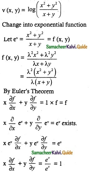 Samacheer Kalvi 12th Maths Guide Chapter 8 Differentials and Partial Derivatives Ex 8.7-7