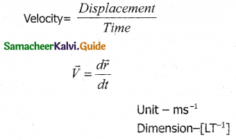 Samacheer Kalvi 11th Physics Guide Chapter 2 Kinematics 13