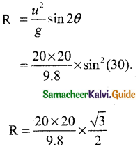 Samacheer Kalvi 11th Physics Guide Chapter 2 Kinematics 60