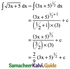 Samacheer Kalvi 12th Business Maths Guide Chapter 2 Integral Calculus I Ex 2.1 1