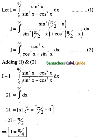 Samacheer Kalvi 12th Business Maths Guide Chapter 2 Integral Calculus I Ex 2.9 3