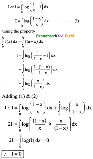 Samacheer Kalvi 12th Business Maths Guide Chapter 2 Integral Calculus I Ex 2.9 4