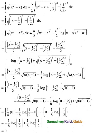 Samacheer Kalvi 12th Business Maths Guide Chapter 2 Integral Calculus I Miscellaneous Problems 10