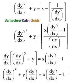 Samacheer Kalvi 12th Business Maths Guide Chapter 4 Differential Equations Ex 4.1 2