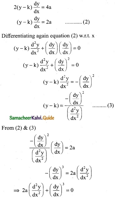 Samacheer Kalvi 12th Business Maths Guide Chapter 4 Differential Equations Ex 4.1 8