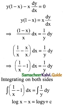 Samacheer Kalvi 12th Business Maths Guide Chapter 4 Differential Equations Ex 4.2 2