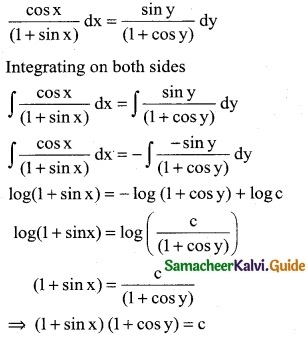 Samacheer Kalvi 12th Business Maths Guide Chapter 4 Differential Equations Ex 4.2 4