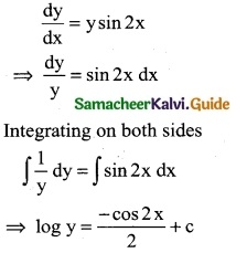 Samacheer Kalvi 12th Business Maths Guide Chapter 4 Differential Equations Ex 4.2 6