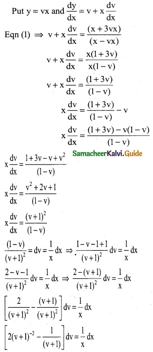 Samacheer Kalvi 12th Business Maths Guide Chapter 4 Differential Equations Ex 4.3 2