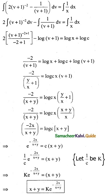 Samacheer Kalvi 12th Business Maths Guide Chapter 4 Differential Equations Ex 4.3 3