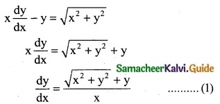 Samacheer Kalvi 12th Business Maths Guide Chapter 4 Differential Equations Ex 4.3 4
