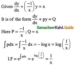 Samacheer Kalvi 12th Business Maths Guide Chapter 4 Differential Equations Ex 4.4 1