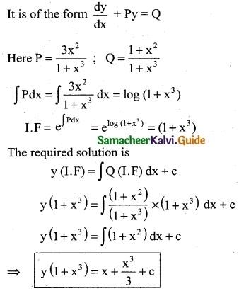 Samacheer Kalvi 12th Business Maths Guide Chapter 4 Differential Equations Ex 4.4 4