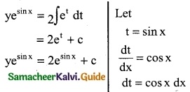 Samacheer Kalvi 12th Business Maths Guide Chapter 4 Differential Equations Miscellaneous Problems 10