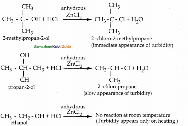 Samacheer Kalvi 12th Chemistry Guide Chapter 11 Hydroxy Compounds and Ethers 112