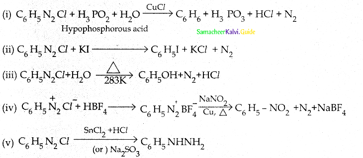 Samacheer Kalvi 12th Chemistry Guide Chapter 13 Organic Nitrogen Compounds 147