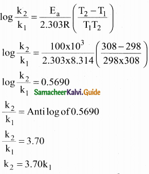 Samacheer Kalvi 12th Chemistry Guide Chapter 7 Chemical Kinetics 82