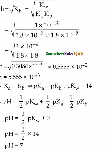 Samacheer Kalvi 12th Chemistry Guide Chapter 8 Ionic Equilibrium 21