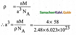 Samacheer Kalvi 12th Chemistry Solutions Chapter 6 Solid State 14