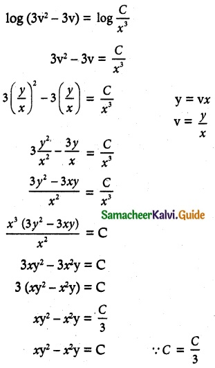 Samacheer Kalvi 12th Maths Guide Chapter 10 Ordinary Differential Equations Ex 10.6 12