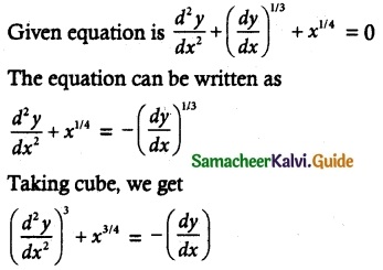 Samacheer Kalvi 12th Maths Guide Chapter 10 Ordinary Differential Equations Ex 10.9 1