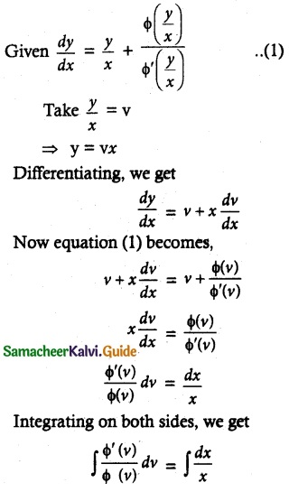 Samacheer Kalvi 12th Maths Guide Chapter 10 Ordinary Differential Equations Ex 10.9 9