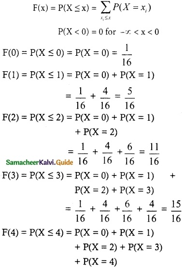 Samacheer Kalvi 12th Maths Guide Chapter 11 Probability Distributions Ex 11.2 11