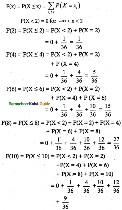 Samacheer Kalvi 12th Maths Guide Chapter 11 Probability Distributions Ex 11.2 6