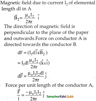 Samacheer Kalvi 12th Physics Guide Chapter 3 Magnetism and Magnetic Effects of Electric Current 42