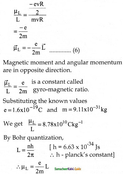 Samacheer Kalvi 12th Physics Guide Chapter 3 Magnetism and Magnetic Effects of Electric Current 65
