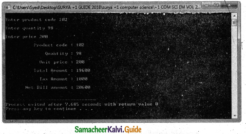 Samacheer Kalvi 11th Computer Science Guide Chapter 14 Classes and Objects 14