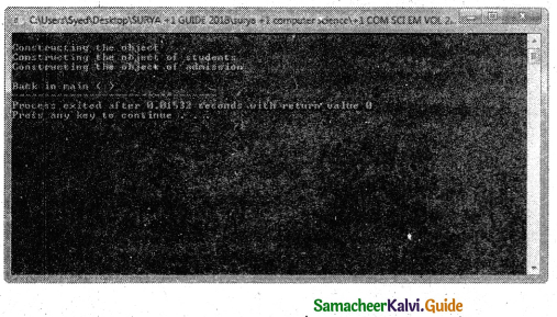 Samacheer Kalvi 11th Computer Science Guide Chapter 14 Classes and Objects 3