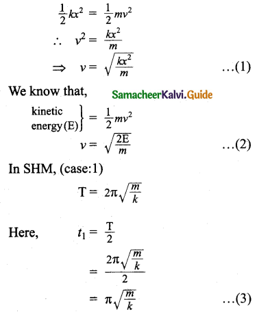 Samacheer Kalvi 11th Physics Guide Chapter 10 Oscillations 30