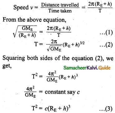 Samacheer Kalvi 11th Physics Guide Chapter 6 Gravitation 27
