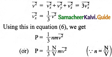 Samacheer Kalvi 11th Physics Guide Chapter 9 Kinetic Theory of Gases 10