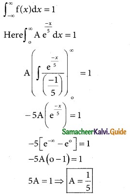 Samacheer Kalvi 12th Business Maths Guide Chapter 6 Random Variable and Mathematical Expectation Ex 6.1 14
