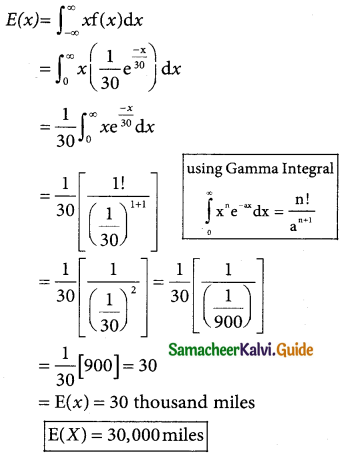 Samacheer Kalvi 12th Business Maths Guide Chapter 6 Random Variable and Mathematical Expectation Ex 6.2 8